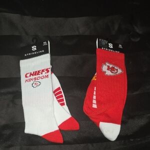 StrideLine  Chiefs Kingdom Red and White Socks